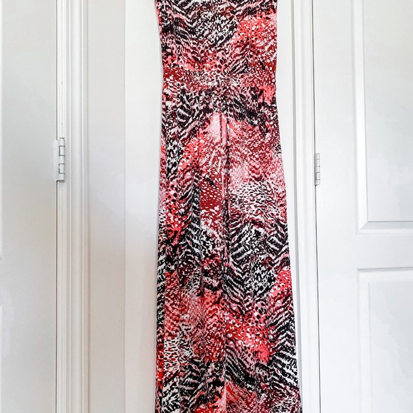 Calvin Klein Maxi Animal print dress Size 6 - Picture 6 of 7